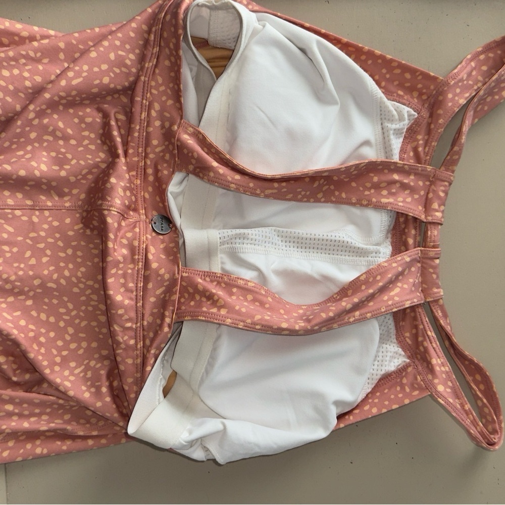 Prana Orange Dotted Cantine Athletic Mini Dress Size L - Picture 10 of 13